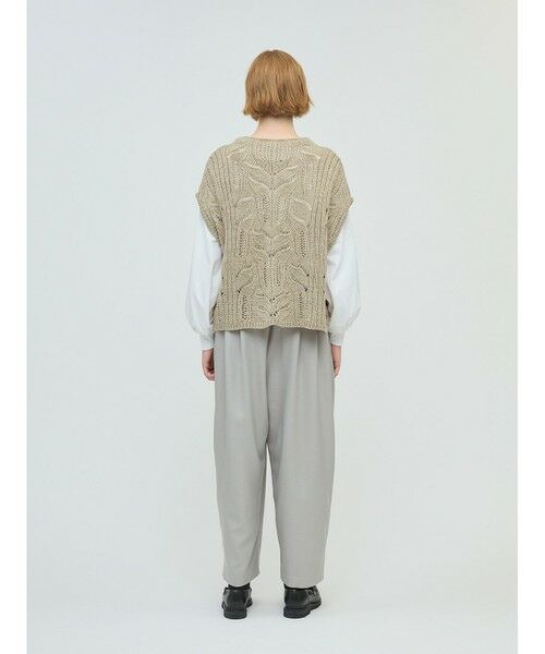 mizuiro ind / ミズイロインド ベスト | mizuiro ind シアーケーブル柄ベスト | 詳細10