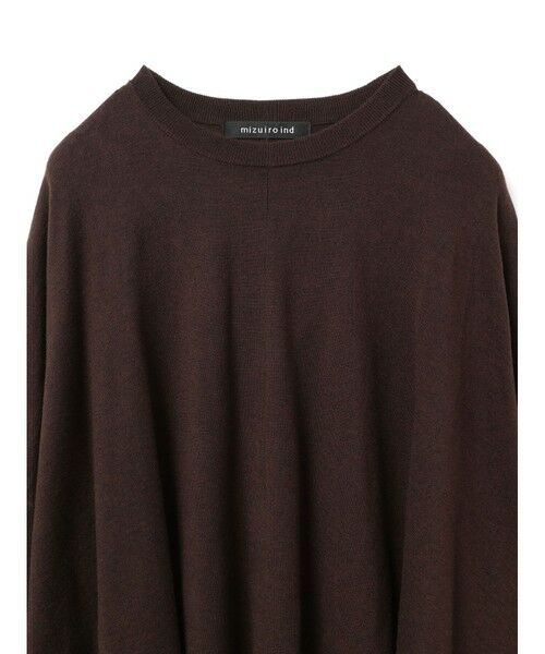 mizuiro ind / ミズイロインド ニット・セーター | mizuiro ind フロントシームコクーンプルオーバー | 詳細3