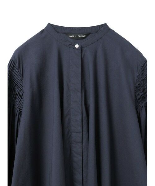 mizuiro ind / ミズイロインド シャツ・ブラウス | mizuiro ind ピンタックパフスリーブシャツ | 詳細3