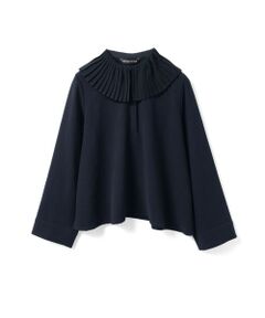 mizuiro ind / ミズイロインド シャツ・ブラウス | mizuiro ind プリーツカラーシャツプルオーバー