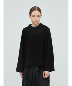 mizuiro ind / ミズイロインド シャツ・ブラウス | mizuiro ind プリーツカラーシャツプルオーバー