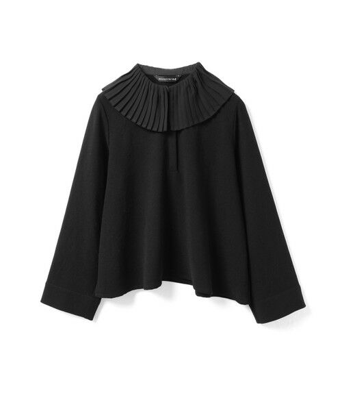 mizuiro ind / ミズイロインド シャツ・ブラウス | mizuiro ind プリーツカラーシャツプルオーバー | 詳細3