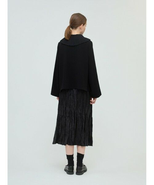 mizuiro ind / ミズイロインド シャツ・ブラウス | mizuiro ind プリーツカラーシャツプルオーバー | 詳細12