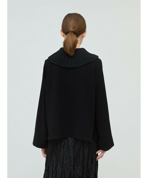 mizuiro ind / ミズイロインド シャツ・ブラウス | mizuiro ind プリーツカラーシャツプルオーバー | 詳細8