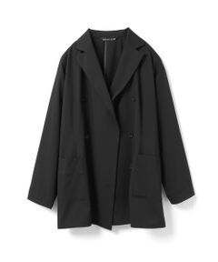 お得！新品　ミズイロインド　ファー襟 黒 コート mizuiroind / ミズイロインド ウールブレンド スタンドカラー