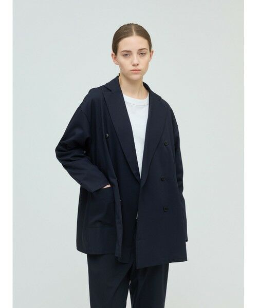 mizuiro ind / ミズイロインド その他アウター | mizuiro ind ダブルブレストシャツジャケット | 詳細3