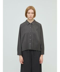 mizuiro ind / ミズイロインド シャツ・ブラウス | mizuiro ind プリーツヘムシャツ