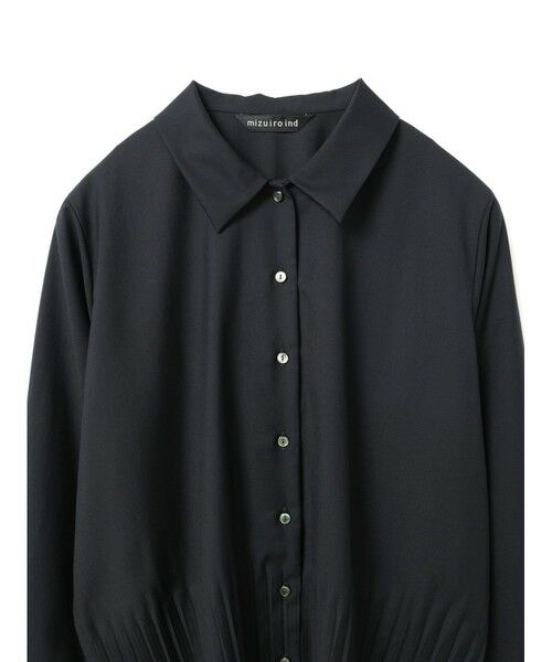 mizuiro ind / ミズイロインド シャツ・ブラウス | mizuiro ind プリーツヘムシャツ | 詳細2