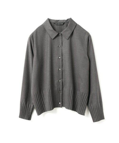 mizuiro ind / ミズイロインド シャツ・ブラウス | mizuiro ind プリーツヘムシャツ | 詳細9