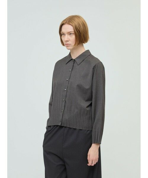 mizuiro ind / ミズイロインド シャツ・ブラウス | mizuiro ind プリーツヘムシャツ | 詳細11