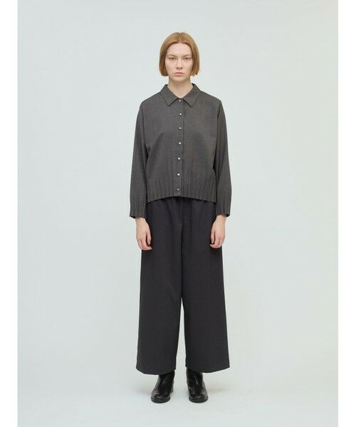 mizuiro ind / ミズイロインド シャツ・ブラウス | mizuiro ind プリーツヘムシャツ | 詳細14