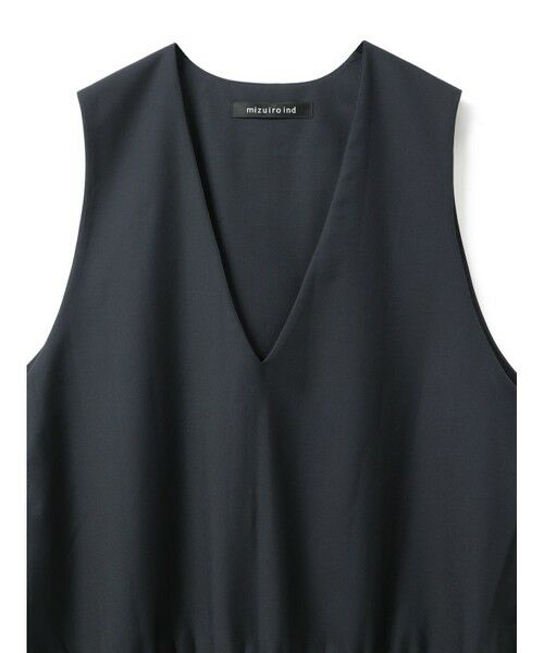 mizuiro ind / ミズイロインド ベスト | mizuiro ind プリーツヘムVネックベスト | 詳細2
