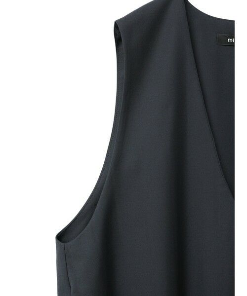mizuiro ind / ミズイロインド ベスト | mizuiro ind プリーツヘムVネックベスト | 詳細3