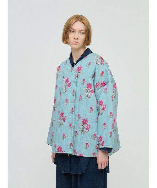 mizuiro ind / ミズイロインド その他アウター | mizuiro ind プリントキルティングジャケット | 詳細3