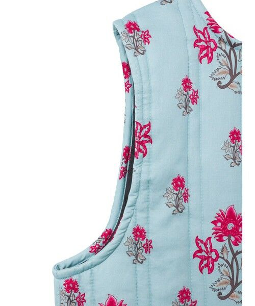 mizuiro ind / ミズイロインド ベスト | mizuiro ind 2WAYプリントキルティングベスト | 詳細11