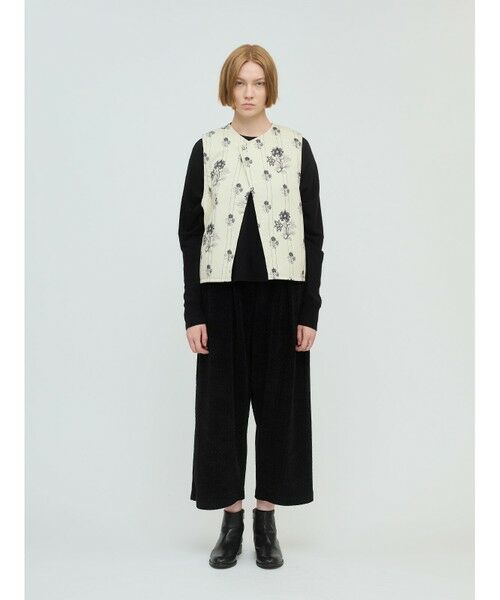 mizuiro ind / ミズイロインド ベスト | mizuiro ind 2WAYプリントキルティングベスト | 詳細19