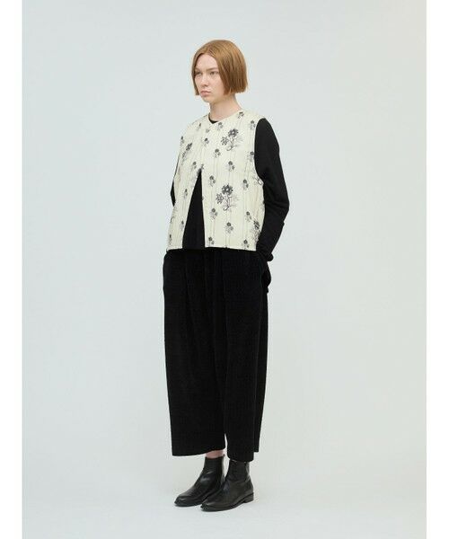 mizuiro ind / ミズイロインド ベスト | mizuiro ind 2WAYプリントキルティングベスト | 詳細20