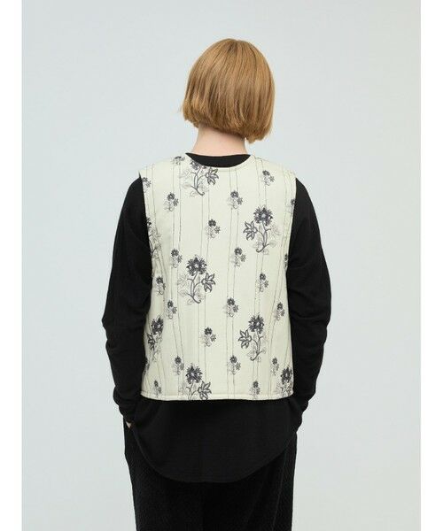 mizuiro ind / ミズイロインド ベスト | mizuiro ind 2WAYプリントキルティングベスト | 詳細18