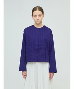 mizuiro ind / ミズイロインド シャツ・ブラウス | mizuiro ind クルーネックピンタックシャツ