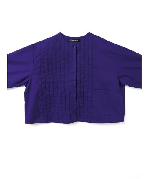 mizuiro ind / ミズイロインド シャツ・ブラウス | mizuiro ind クルーネックピンタックシャツ | 詳細10