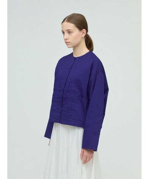 mizuiro ind / ミズイロインド シャツ・ブラウス | mizuiro ind クルーネックピンタックシャツ | 詳細3