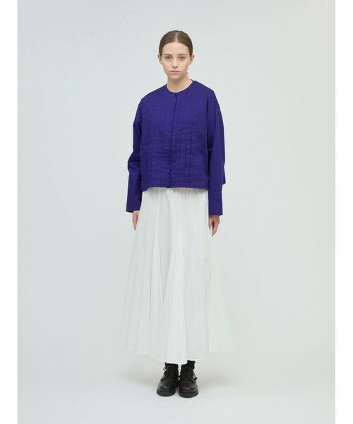 mizuiro ind / ミズイロインド シャツ・ブラウス | mizuiro ind クルーネックピンタックシャツ | 詳細6