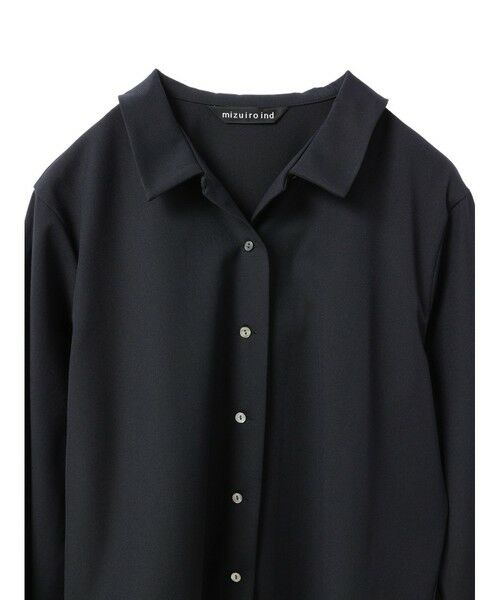mizuiro ind / ミズイロインド シャツ・ブラウス | mizuiro ind T/Rベーシックシャツ | 詳細3