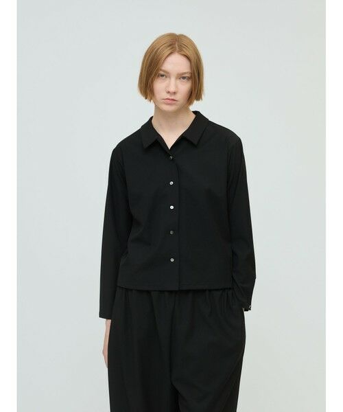mizuiro ind/ミズイロインド mizuiro ind T/Rベーシックシャツ ブラックA(color99A) FREE mizuiro ind/ミズイロインド mizuiro ind T/Rベーシックシャツ ブラックA(color99A) FREE