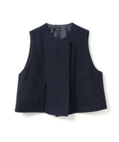 mizuiro ind / ミズイロインド ベスト | mizuiro ind ポケット付きクルーネックベスト