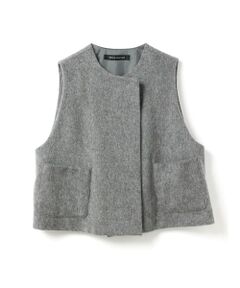 mizuiro ind / ミズイロインド ベスト | mizuiro ind ポケット付きクルーネックベスト