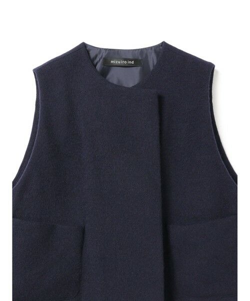 mizuiro ind / ミズイロインド ベスト | mizuiro ind ポケット付きクルーネックベスト | 詳細2