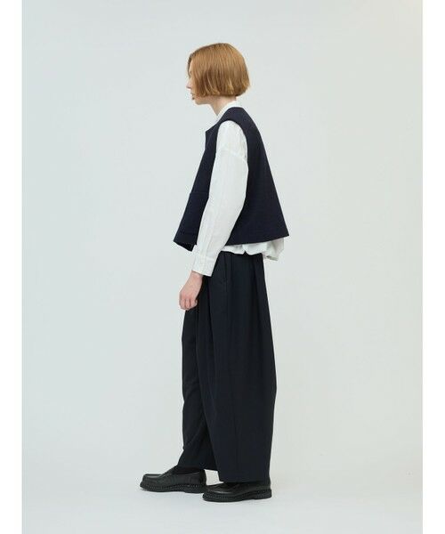 mizuiro ind / ミズイロインド ベスト | mizuiro ind ポケット付きクルーネックベスト | 詳細15