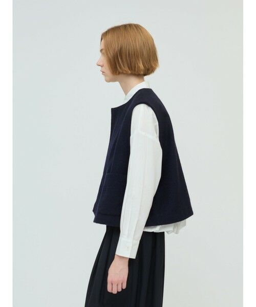 mizuiro ind / ミズイロインド ベスト | mizuiro ind ポケット付きクルーネックベスト | 詳細11