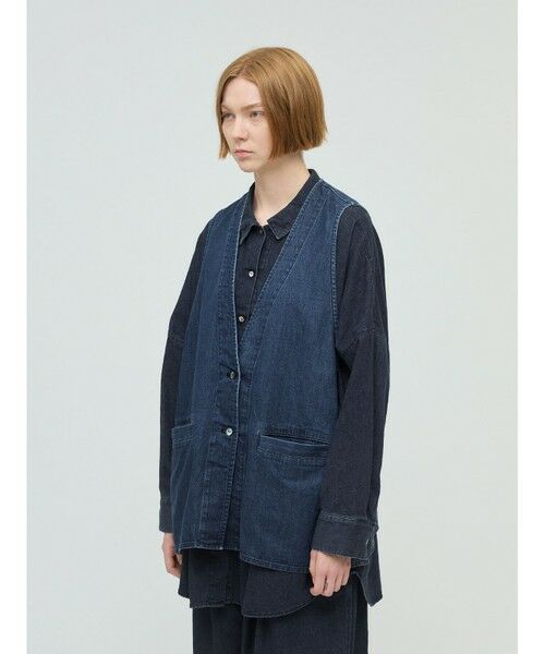 mizuiro ind / ミズイロインド ベスト | mizuiro ind デニムベスト | 詳細3