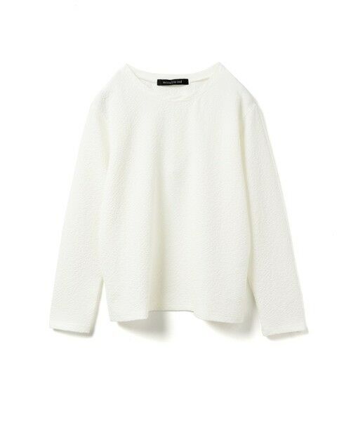 mizuiro ind/ミズイロインド mizuiro ind ジャカードクルーネックプルオーバー オフホワイト(color11) FREE mizuiro ind/ミズイロインド mizuiro ind ジャカードクルーネックプルオーバー オフホワイト(color11) FREE