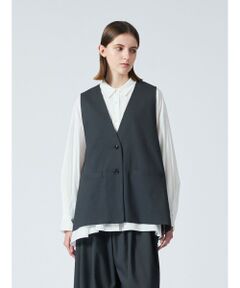 mizuiro ind / ミズイロインド ベスト | mizuiro ind ディープVネックワイドベスト