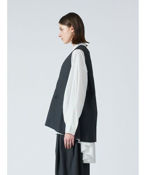 mizuiro ind / ミズイロインド ベスト | mizuiro ind ディープVネックワイドベスト | 詳細4