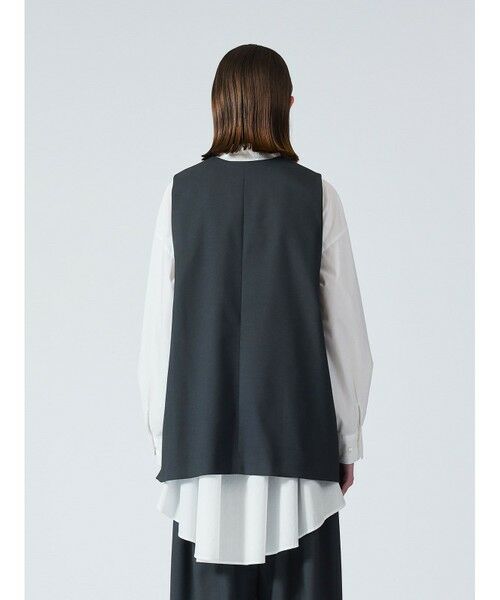 mizuiro ind / ミズイロインド ベスト | mizuiro ind ディープVネックワイドベスト | 詳細5
