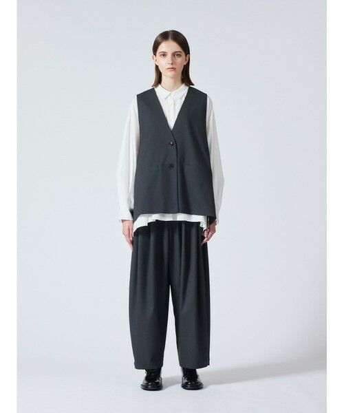 mizuiro ind / ミズイロインド ベスト | mizuiro ind ディープVネックワイドベスト | 詳細6