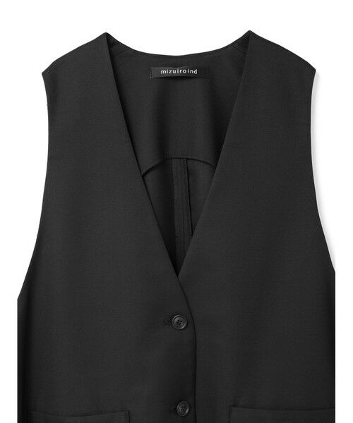 mizuiro ind / ミズイロインド ベスト | mizuiro ind ディープVネックワイドベスト | 詳細13
