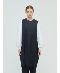 mizuiro ind / ミズイロインド ドレス | mizuiro ind プリーツヘムノースリーブワンピース