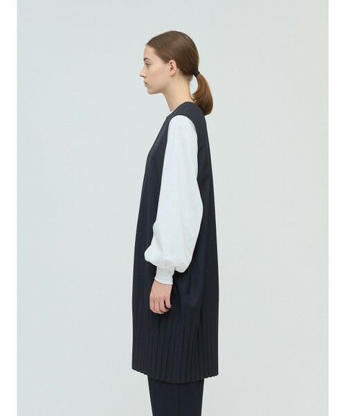 mizuiro ind / ミズイロインド ドレス | mizuiro ind プリーツヘムノースリーブワンピース | 詳細4