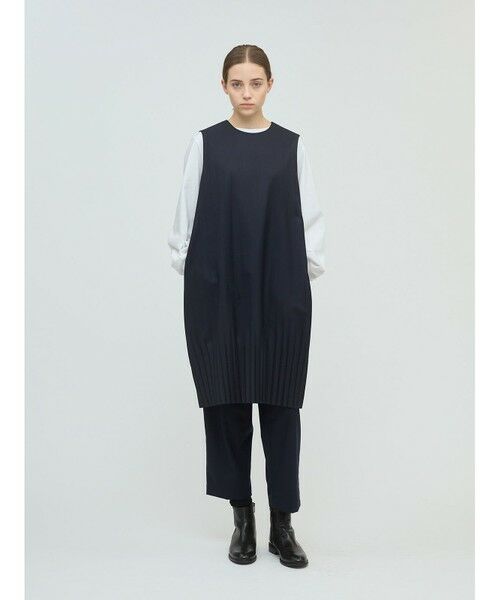 mizuiro ind / ミズイロインド ドレス | mizuiro ind プリーツヘムノースリーブワンピース | 詳細6