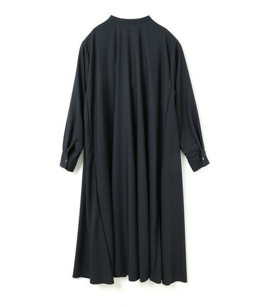 mizuiro ind / ミズイロインド ロング・マキシ丈ワンピース | mizuiro ind T/Rスタンドカラーフレアワンピース | 詳細5