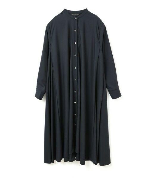 mizuiro ind/ミズイロインド mizuiro ind T/Rスタンドカラーフレアワンピース ネイビー(color77) FREE mizuiro ind/ミズイロインド mizuiro ind T/Rスタンドカラーフレアワンピース ネイビー(color77) FREE