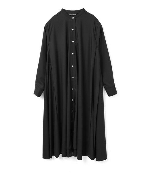 mizuiro ind / ミズイロインド ロング・マキシ丈ワンピース | mizuiro ind T/Rスタンドカラーフレアワンピース | 詳細8