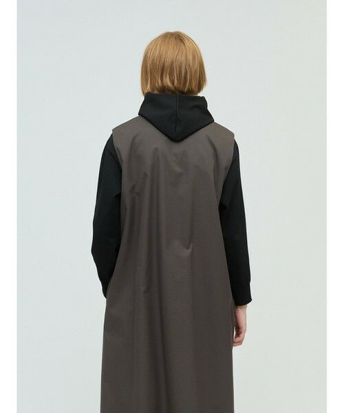 mizuiro ind / ミズイロインド ロング・マキシ丈ワンピース | mizuiro ind ポケット付きクルーネックロングジレ | 詳細11