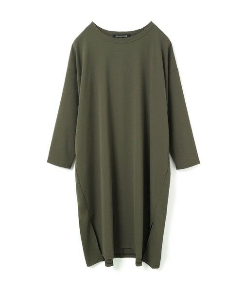 mizuiro ind/ミズイロインド mizuiro ind クルーネックロングワンピース カーキグレー(color24) FREE mizuiro ind/ミズイロインド mizuiro ind クルーネックロングワンピース カーキグレー(color24) FREE