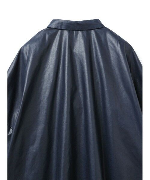mizuiro ind / ミズイロインド ドレス | mizuiro ind グロッシーワイドハーフスリーブシャツワンピース | 詳細7