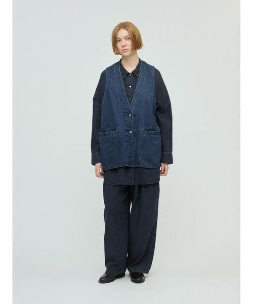 mizuiro ind / ミズイロインド その他パンツ | mizuiro ind デニムタックワイドパンツ | 詳細19